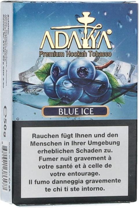 Actual product image Adalya Tabak Blue Ice (Bilberry, Mint, 50 g)