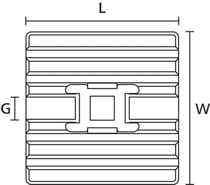 Immagine prodotto HellermannTyton Base di fissaggio ibler Base adesiva 28x28mm FMB4APT A (Fascette in velcro, 28 mm, 100 pz.)