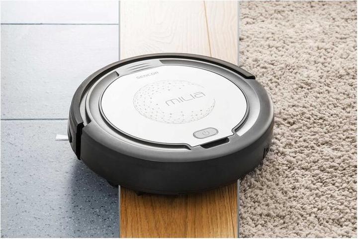 Actual product image Sencor SRV 1000SL robot vacuum 0.2 L Bagless Black, Silver (Vacuum mopping robot)