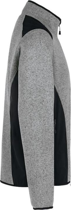 Actual product image Hakro Knitted fleece jacket Dawson grey mottled, S (S)