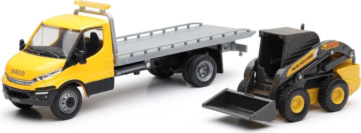 Immagine prodotto New Ray Iveco Daily Roll-Off With New Holland Scala 1:36 (1 Modello Assortito Casualmente)