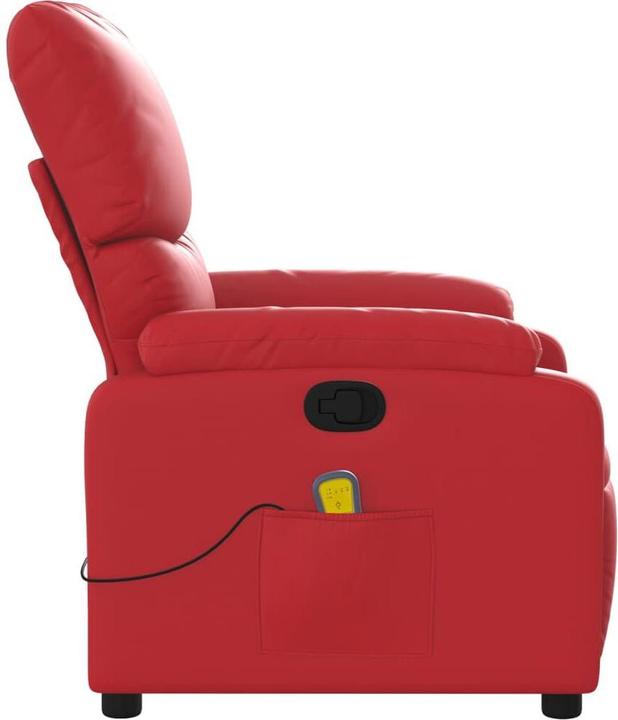 Image du produit VidaXL Fauteuil de massage rouge en similicuir,Couleur : rouge,Matériau : similicuir