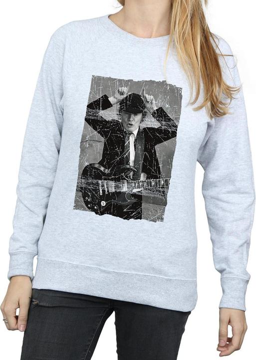 Produktbild AC/DC Angus Young Distressed Photo Sweatshirt (L)