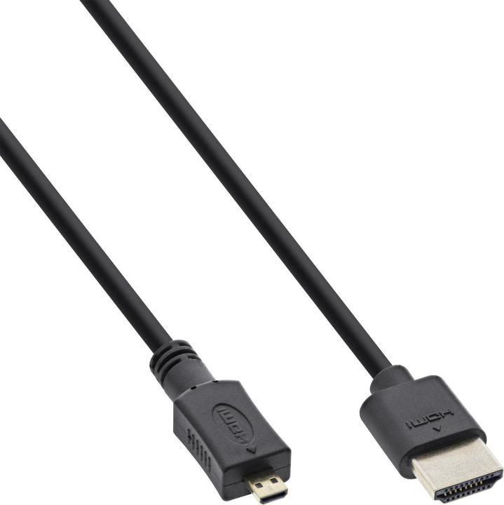 Produktbild InLine HDMI (Typ A) — micro HDMI (Typ D) (1 m, HDMI)