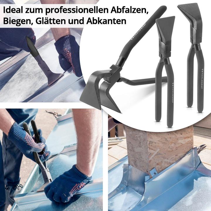 Immagine prodotto Stahlwerk Set di pinze pieghevoli 0° 45° 90° Pinze pieghevoli per lamiera Pinze per piegare 60 mm