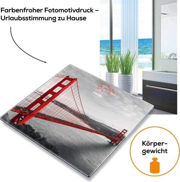 Immagine prodotto Beurer Scala di vetro GS 215 San Francisco (180 kg)