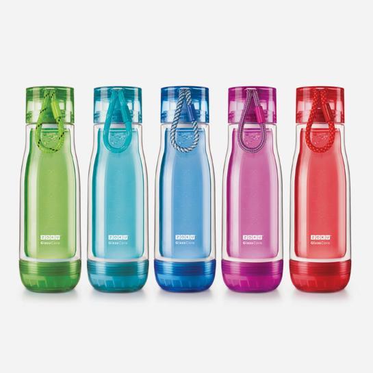 Actual product image ZOKU Drinking Bottle Glass Core 475ml Green (0.48 l)