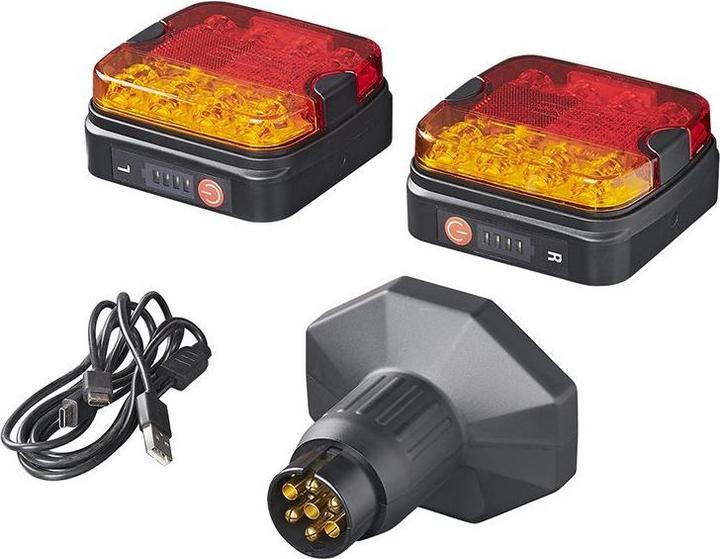Produktbild ProPlus Rückleuchten-Set LED mit Magnet kabellos (Bluetooth) 7-polig