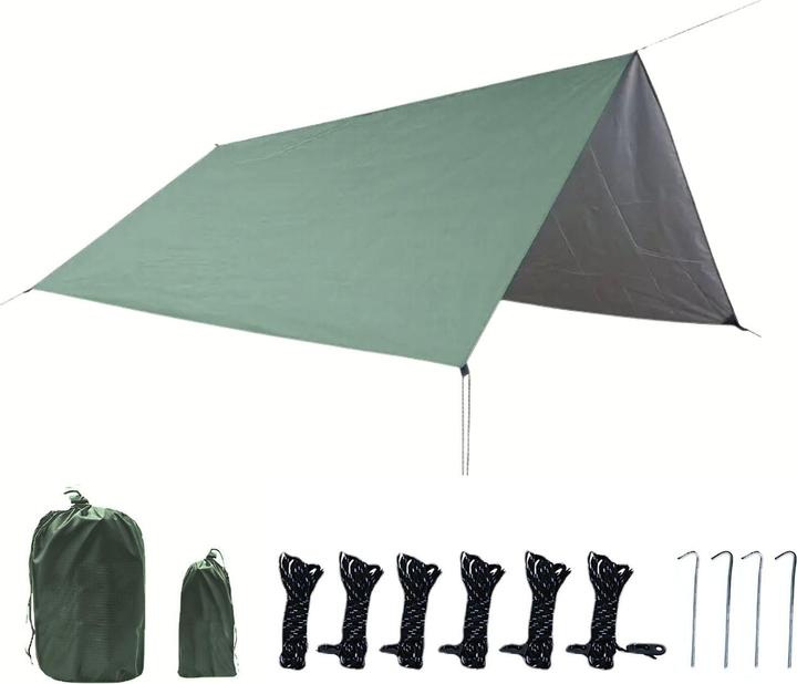 Hermex Tarpzelt Schutzplane Trekkingzelt Sonnensegel-Zelt Campingüberdachung (Tarp, 0.75 kg, 3 Personen)