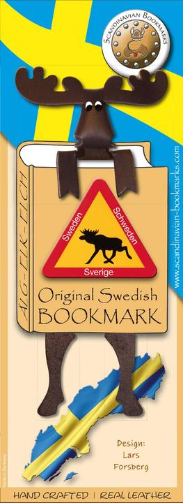Actual product image Scandinavian Bookmarks Bookmark moose, Sweden