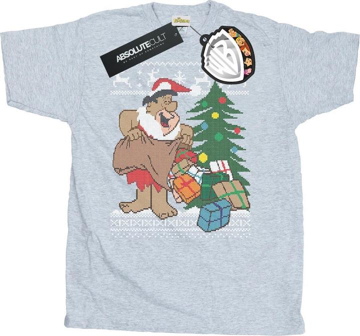 The Flintstones Christmas Fair Isle TShirt (M)