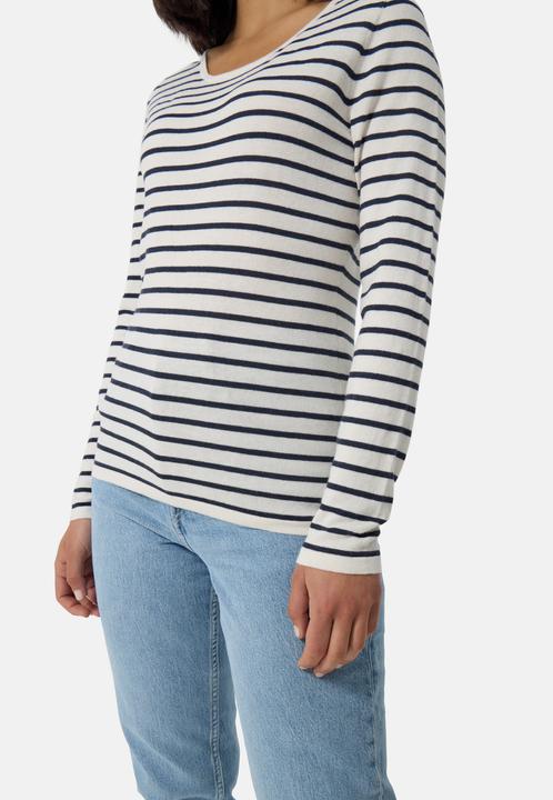 Immagine prodotto Cash-Mere Kaschmir Rundhals Pullover gestreift (S)