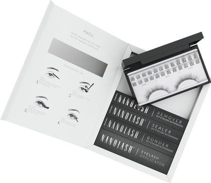 NoName Starter kit di extension ciglia fai da te con legante, sigillante, rimuovente, applicatore - (Ciglia artificiali)