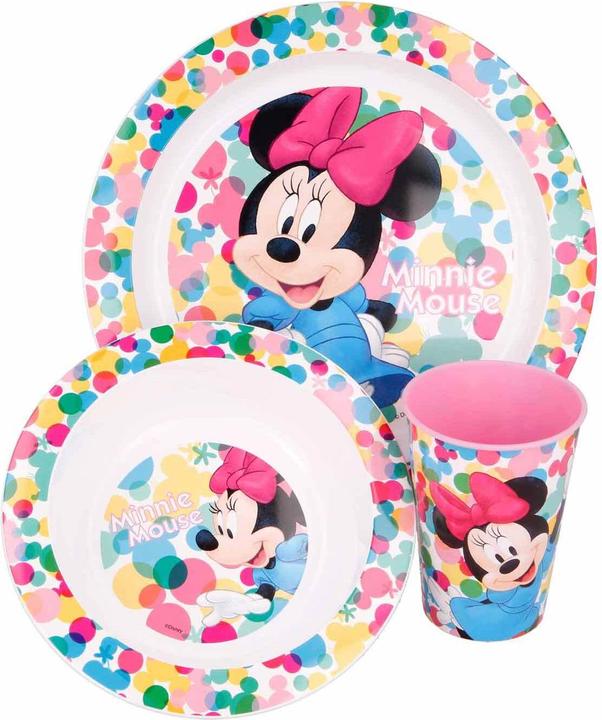 Produktbild Stor Minnie Mouse "FEEL GOOD" - Geschirr-Set 3-teilig