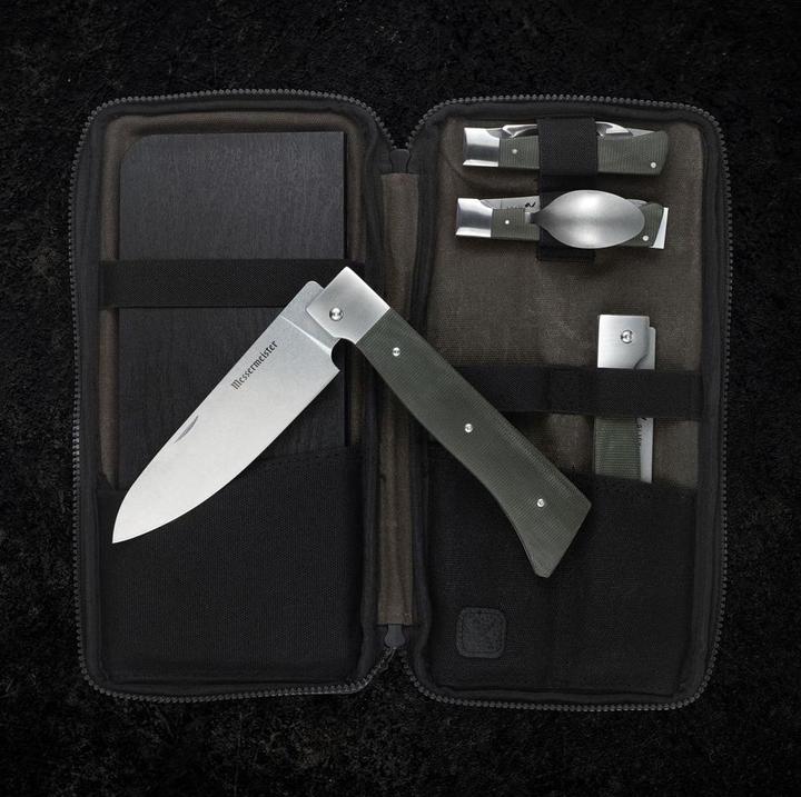 Produktbild Messermeister Outdoor-Besteck-Set Adventure Chef 6-teilig, Schwarz