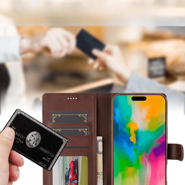 Image du produit LC.Imeeke iPhone 16 Pro - Étui en cuir (Apple iPhone 16 Pro)