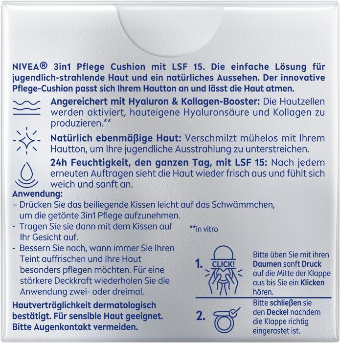 Produktbild NIVEA Cellular Expert Finish 3in1 Pflege Cushion (03 Dark)