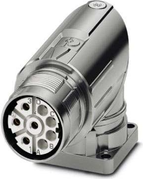 Produktbild Phoenix Contact M23 Rechts abgewinkelt Steckbuchse Rundsteckverbinder M23, 8 Pole, Crimp