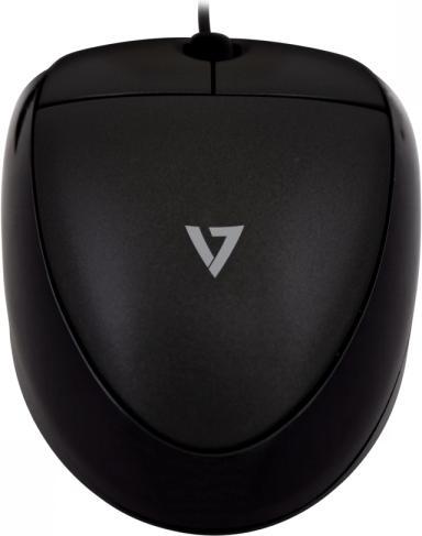 Actual product image V7 Mouse Optical All Blk (Cable)