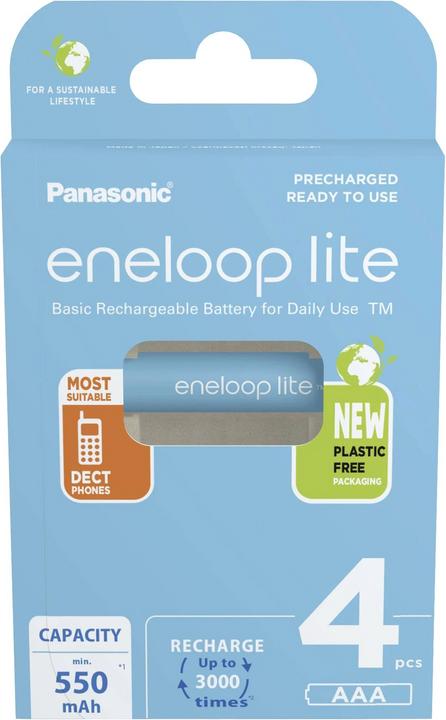 Produktbild Panasonic eneloop Lite (4 Stk., AAA, 550 mAh)