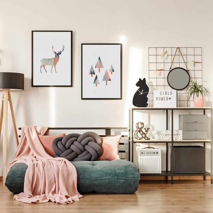 Produktbild Trenddeko Orara Studio - Pastel Deer (100 x 120 cm)