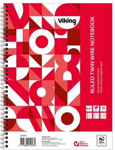 Viking Notizbuch DIN A4+ Liniert (A4+, Liniert, Weicher Einband)