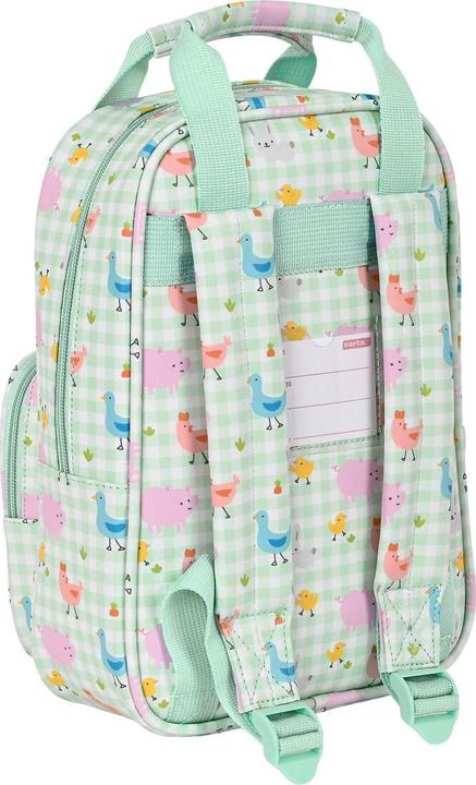 Image du produit Safta Sac à dos scolaire Granja Blanc Vert clair (20 x 28 x 8 cm)