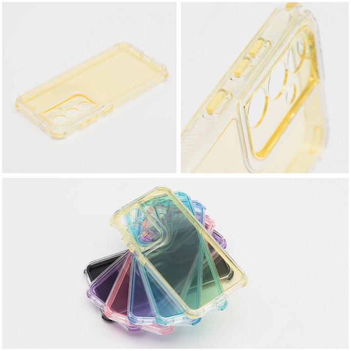 Image du produit OEM Back panel cover MATRIX CLEAR Case for SAMSUNG S25 yellow (Samsung Galaxy S25)