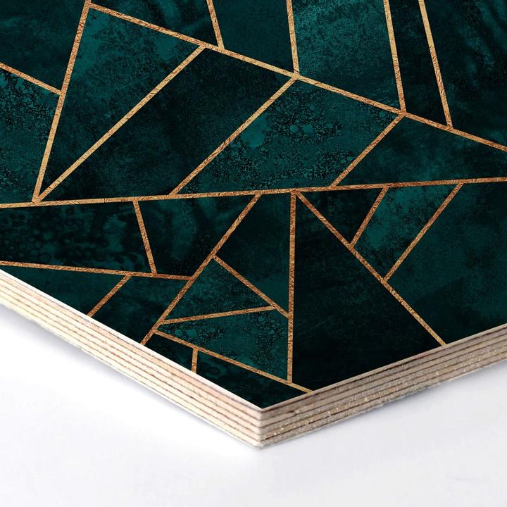 Produktbild Trenddeko Blau-grüner Edelstein (25 x 22 cm)