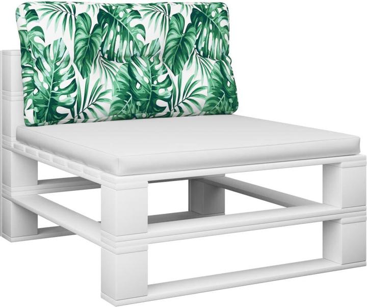Produktbild VidaXL Palettenkissen Palettenpolster Palettensofa Rückenkissen Blattmuster (70 x 40 x 12 cm)