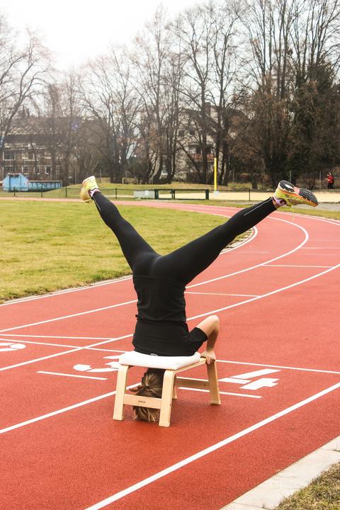 Actual product image Yogistar Feetup headstand stool
