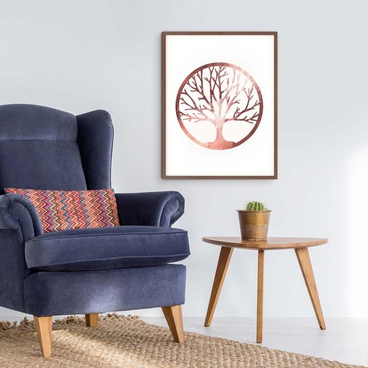 Image du produit Trenddeko Arbre de vie - aspect or rose (80 x 100 cm)