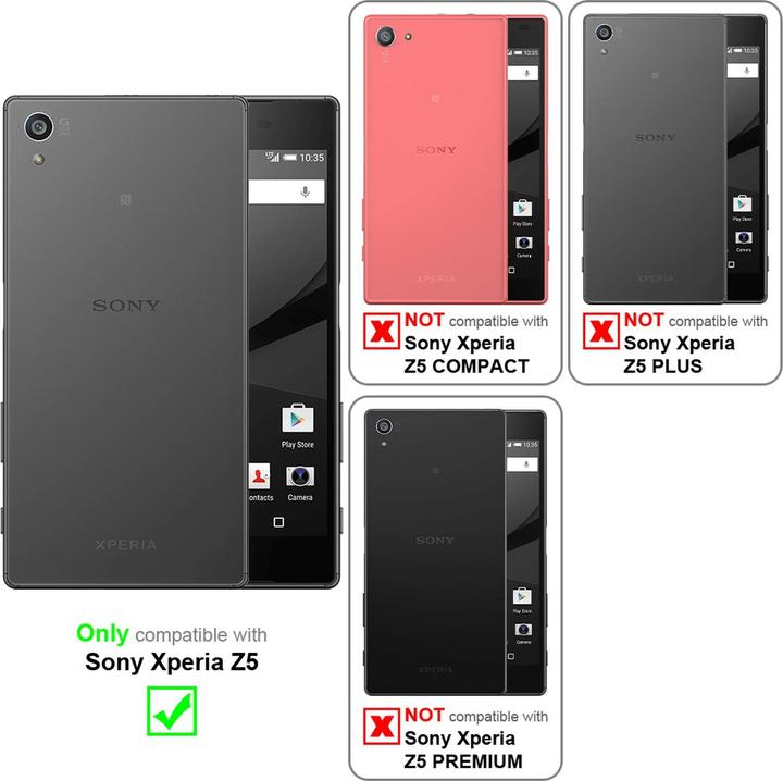 Image du produit Cadorabo Flip comme Invisible Cover (Sony Xperia Z5)