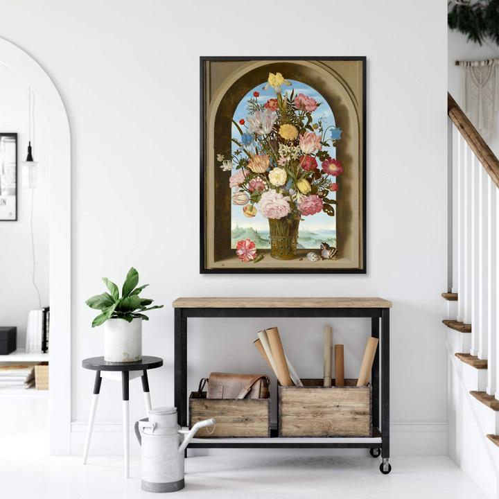 Image du produit Trenddeko Vase à fleurs dans une niche de fenêtre (120 x 150 cm)