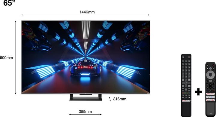 Produktbild TCL 65C735 (65", C735, QLED, 4K, 2022)