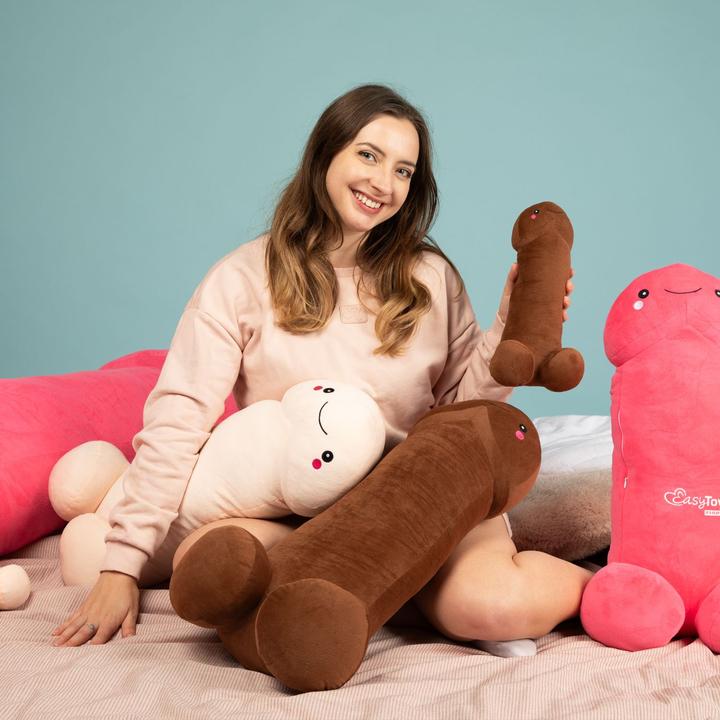 Produktbild Easytoys Penisförmiges Kuscheltier mit Lächelndem Gesicht Braun