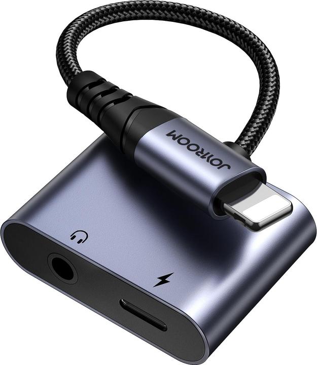 Immagine prodotto Joyroom SY-L01 Adattatore DAC da Lightning a Lightning / mini jack da 3,5 mm 2 in 1 (Lightning, Jack da 3.5mm)