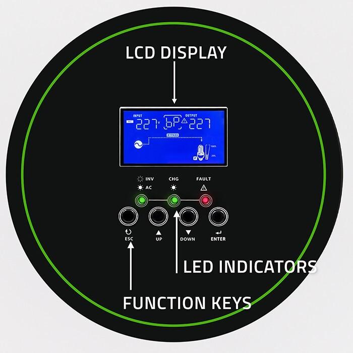 Image du produit Qoltec Off-Grid Solarwechselrichter 6,2kVA 6,2kW 120A MPPT