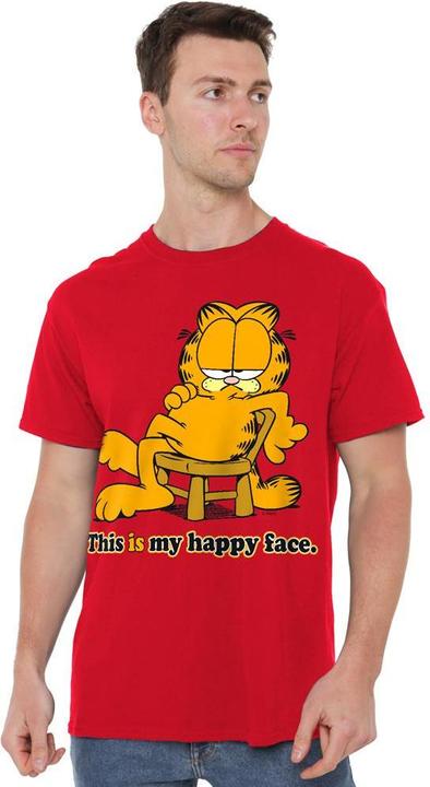 Actual product image Garfield Mens Happy Face T-Shirt (4XL)