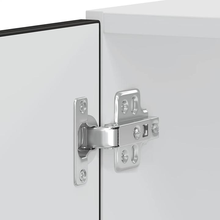 Produktbild VidaXL Herdumbauschränke 2 Stk. Lucca Schwarz Holzwerkstoff Backofenschrank (60 x 57 x 207 cm)