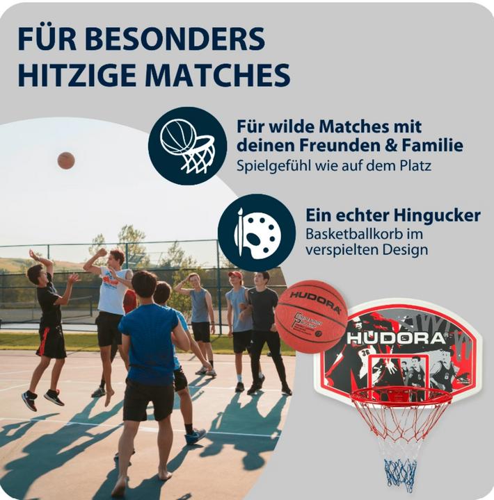 Actual product image Hudora Basketball hoop set indoor/outdoor