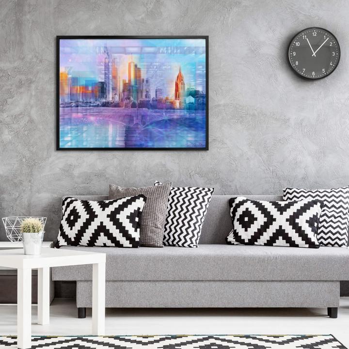Image du produit Trenddeko Francfort-sur-le-Main en couleur (80 x 60 cm)
