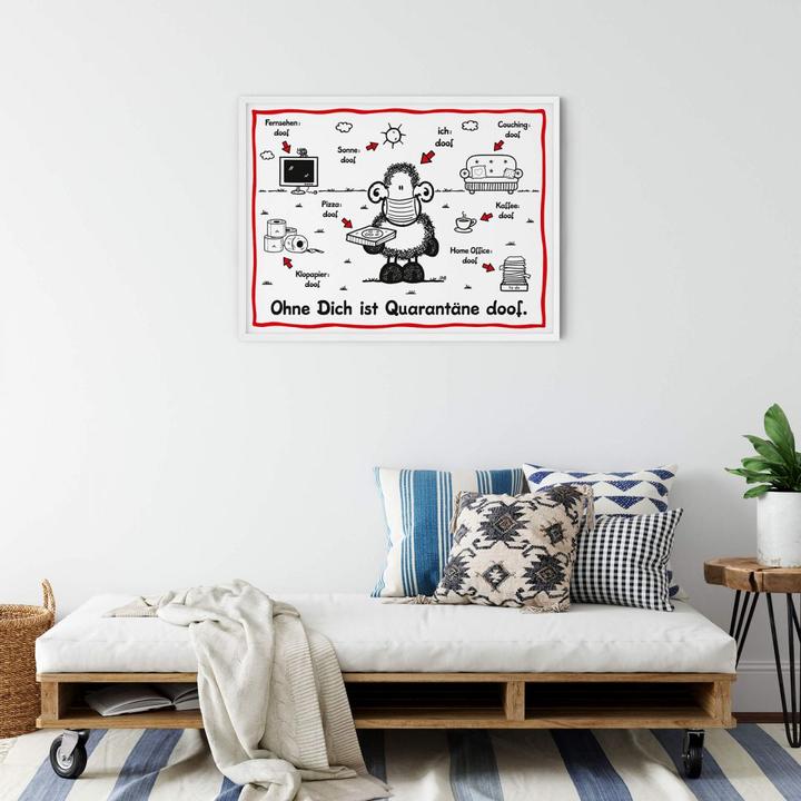 Image du produit Sheepworld La quarantaine, c'est nul (120 x 100 cm)
