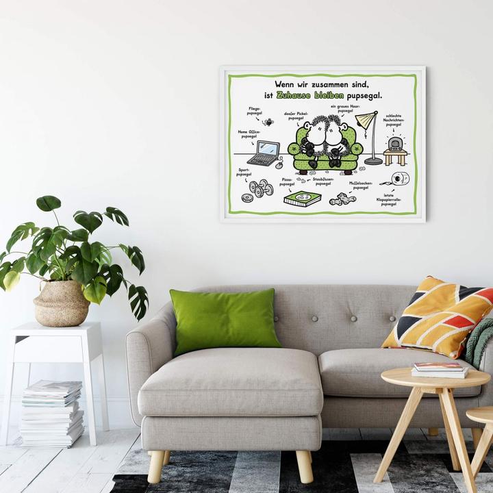Produktbild Sheepworld Zuhause bleiben pupsegal (60 x 50 cm)