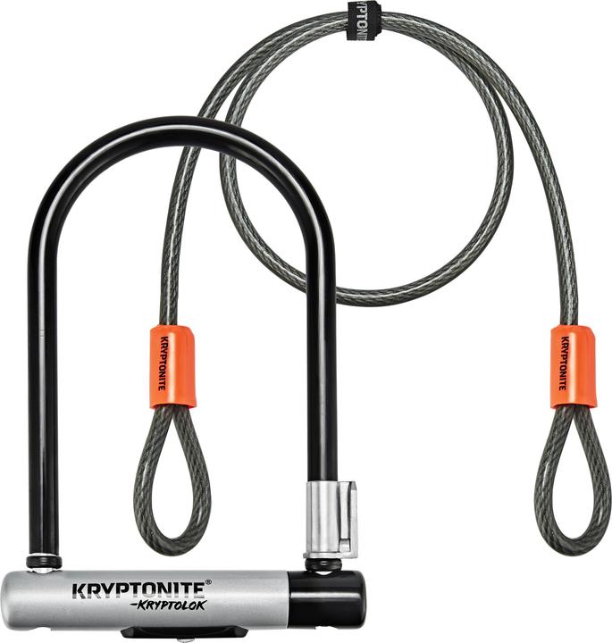 Immagine prodotto Kryptonite Lucchetto per bici KryptoLok Mini-7 + Kryptoflex (120 cm)