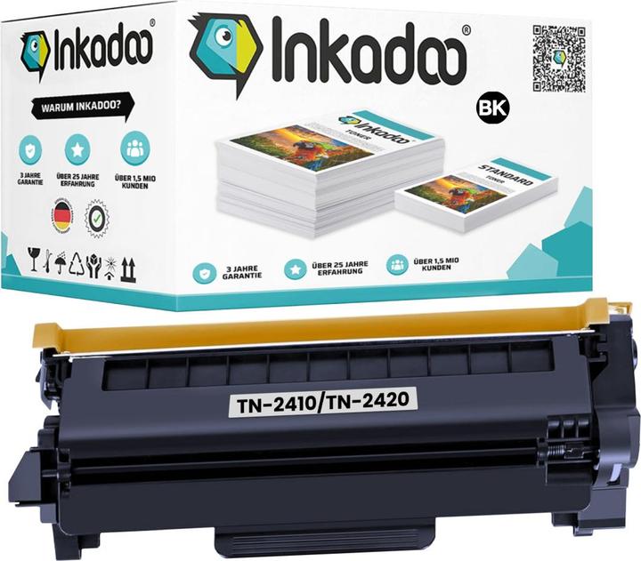 Produktbild Inkadoo Kompatibel Toner für Brother TN-2410 / TN-2420 (BK)