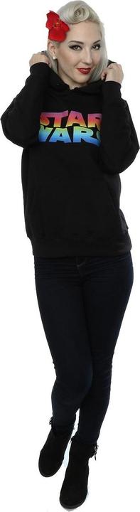 Actual product image Star Wars Womens/Ladies Rainbow Logo Hoodie (XXL)