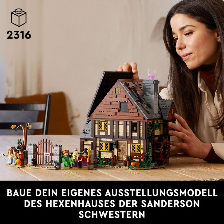 Actual product image LEGO Disney Hocus Pocus: The Sanderson Sisters' Cottage (21341, LEGO Ideas, LEGO Rare Sets)