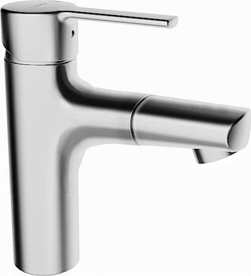 Produktbild Hansa Hansaronda Waschtischarmatur, mit Ablaufgarnitur, ausziehbarer Auslauf, Ausladung: 125 mm, 030