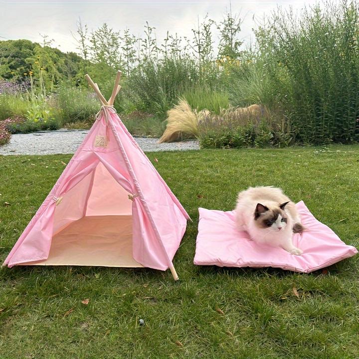 Image du produit Alopini Tente tipi imperméable pour animaux de compagnie - Design moderne, détachable et chaud pour petits (Chien)